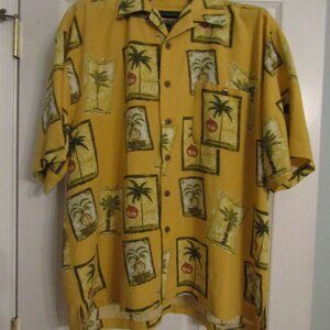 mens hawaiian themed shirt size XXL
